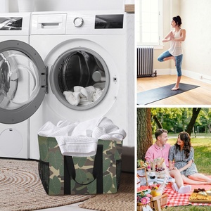 Hawaii Kalo Custom Design <b>Large</b> Capacity Custom Canvas Home Decor Bins <b>Baskets</b> Baby Laundry <b>Storage</b> Dirty Clothes Laundry <b>Basket</b> - Product Image 6