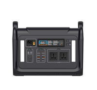 Centrale Électrique Portable 2400W LiFePO4, Générateur Solaire à Onde Sinusoïdale Pure, Batterie de Secours d'Urgence pour Maison et Camping-Car Extérieur