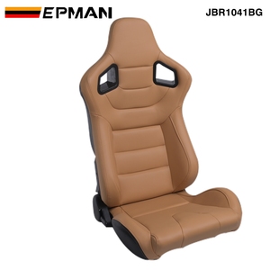 Sièges baquets de course sport EPMAN JDM avec glissières gauche et droite JBR1041BR - Product Image 4