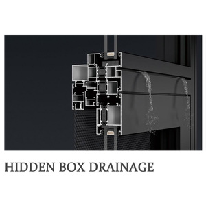 110 loạt cửa sổ Hợp kim nhôm chống bão cửa sổ cách âm độ nét cao Tích hợp màn hình cửa sổ nhiệt - Product Image 3