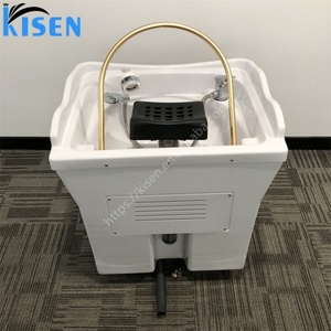 Kisen Nouveau Design Bac de Lavage de Cheveux Moderne pour Salon avec Raccordement Plomberie, Équipement de Spa Capillaire, Fauteuil de Lavage Mobile - Product Image 2