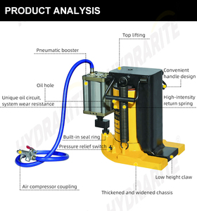 Dongkrak Hidrolik Pneumatik Industri Grosir 3-15 Ton untuk Aplikasi Pengangkatan Pompa Pneumatik Dongkrak Hidrolik Pengangkat - Product Image 2