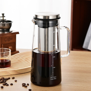 Jarra de café frío de acero inoxidable de gran capacidad al por mayor con diseño de goteo de <span class=keywords><strong>hielo</strong></span> para compartir café en el hogar - Product Image 4