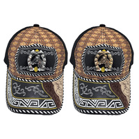 Gorra Trucker Snapback de 6 Paneles con Logotipo 3D de Metal Estilo Western, Casual y Moderna, de Mezclilla, Lona, Encaje, Malla de Jersey, para Pesca, Playa y Actividades al Aire Libre