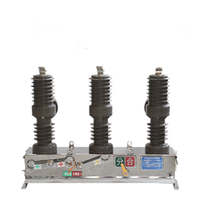 Interruptor de Desconexión Eléctrico de Alta Tensión de Tres Polos de Silicona y Goma de 50Hz para Exteriores, ZHONGSHAO ZW32, Proveedor Chino