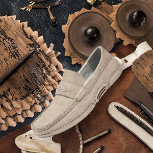 2026 NEW KJ in Ready Stock Accept Custom LOGO Handmade PU Upper Anti-Slippery Career Business <b>Dress</b> Loafer for Men - Product Image 3