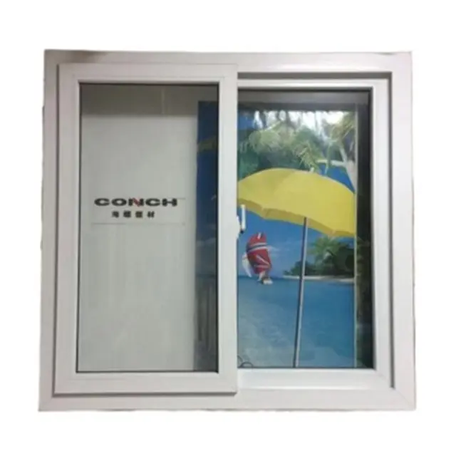 Ventana deslizante de PVC resistente a impactos, ventana deslizante de color blanco, precio en España