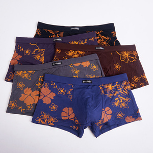 Printed Breathable Knitted <strong>Rayon</strong> Men's Boxers Briefs RB830 - Product Image 2