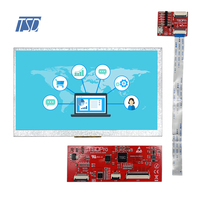 Interfaz de pantalla capacitiva lcd, Protocolo UART de 7 pulgadas, 800x480 res, HMI con módulo LCD tft CTP