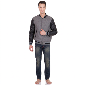 FINER THREADS Custom High School & College <b>Baseball</b> Unisex <b>Men's</b> Varsity Letterman <b>Jacket</b> 100% Cotton Winter Breathable - Product Image 1