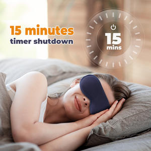Masque oculaire chauffant et vibrant, alimenté par USB, respirant, pour la relaxation et le sommeil à domicile, directement de l'usine - Product Image 2