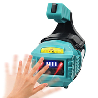 Projecteur portable, longue durée de vie de la batterie, lampe de poche rechargeable, étanche IP44, portée de 500 m, 2400 lumens, lanterne de camping