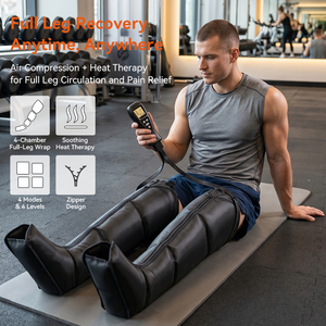 Botas <span class=keywords><strong>de</strong></span> recuperación <span class=keywords><strong>de</strong></span> piernas con compresión <span class=keywords><strong>de</strong></span> aire y 8 bolsas <span class=keywords><strong>de</strong></span> aire, <span class=keywords><strong>terapia</strong></span> <span class=keywords><strong>de</strong></span> calor, temporizador automático <span class=keywords><strong>de</strong></span> 12V 1.5A para recuperación <span class=keywords><strong>de</strong></span> atletas en el hogar u oficina, OEM - Product Image 2
