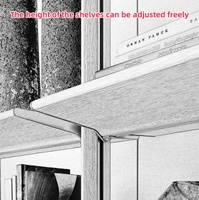 Étagère murale moderne minimaliste de luxe, modulaire, personnalisée, en métal, avec cadre en aluminium et éclairage LED pour salon, chambre à coucher