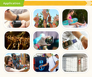 สายรัดข้อมือยางยืด NFC กันน้ำ พิมพ์โลโก้ได้ พร้อม RFID สำหรับควบคุมการเข้าออกยิม หรือใช้เป็นตั๋วเข้างาน - Product Image 5