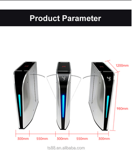 Maßgefertigtes Sicherheits-Zutrittskontrollsystem Klappbare Drehkreuztore Elektronische Eingangs-Drehkreuztore Schnelle Schwenktore - Product Image 2