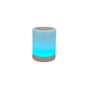 Popüler ürünler 2023 masa küçük gece lambası hoparlör taşınabilir kablosuz müzik çalar Bluetooth hoparlör