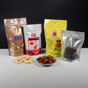 Logotipo personalizado bajo moq Impresión digital impresa bolsa de pie con cremallera comida aperitivos bolsa de embalaje bolsa de plástico transparente con cremallera - Product Image 2