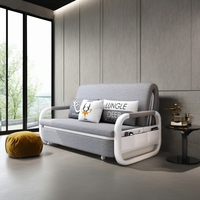 Sofá Cama Plegable de Doble Uso, Nuevo Modelo 2025, Pequeño, Multifuncional, con Almacenamiento, Cama Individual Retráctil