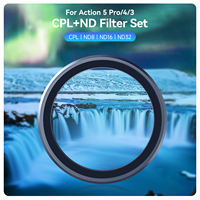 Filtres d'Objectif Optique Telesin CPL ND8 ND16 ND32 à Densité Neutre ND CPL pour Accessoires de Caméra d'Action DJI Osmo Action 3/4/5 Pro