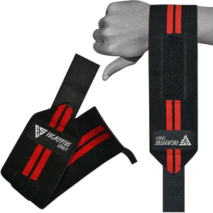 Bandes de poignet personnalisées robustes antidérapantes pour haltérophilie, <span class=keywords><strong>powerlifting</strong></span>, en coton et polyester, soutien pour la gym et le fitness, unisexe, logo OEM - Product Image 1