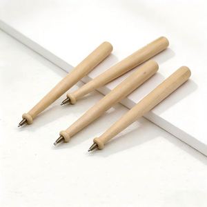 Eco-friendly Wooden Ballpoint Pens Wholesale Promotional <b>Baseball</b> <b>Bat</b>-shaped Neutral Pens with Custom logo Suitable for Children - Product Image 1