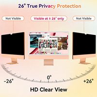 Protector de Pantalla de Privacidad para iMac 2026 Actualizado, para Monitor de Computadora de Escritorio de 24 Pulgadas 2021-2025, Antideslumbrante, Anti Espionaje