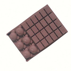 Moule en résine pour glaçons, échantillon gratuit d'usine, formes d'ours et de blocs, moules en silicone pour chocolat, outils de pâtisserie en silicone OEM/ODM - Product Image 2