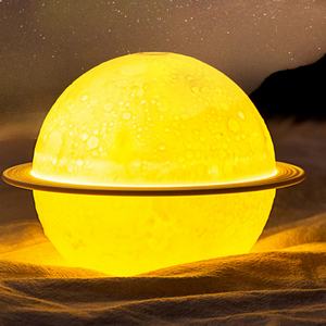 Mini Difusor de Aromas y Humidificador Eléctrico para el Hogar, 200 ml, USB, 7 Colores, Humidificador de Aire con Aceite Esencial 3D con Forma de Planeta para Dormitorio - Product Image 2