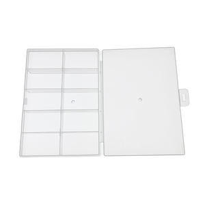 Boîte de rangement à compartiments transparents OKY0203-2, 10 compartiments, anti-poussière, en plastique - Product Image 5