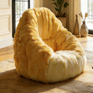 Fauteuil pouf géant en forme d'ananas, canapé moelleux et confortable, fauteuil surdimensionné en peluche, siège de sol pour salon - Product Image 5