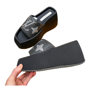 Sandalias de tacón alto de lujo para mujer, estilo de diseñador, venta al por mayor directa de fábrica (5-8cm) - Product Image 3