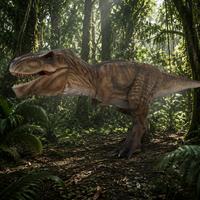 Modèle de dinosaure T-Rex animatronique grandeur nature, statue de dinosaure réaliste et mobile avec son pour la décoration de parcs à thème