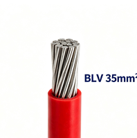 Cable conductor de aluminio sólido BLV, con aislamiento de PVC, cable para instalación fija en edificios, voltaje nominal 450/750V