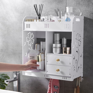 Mueble de <span class=keywords><strong>Baño</strong></span> para Montar en la Pared, Mueble de Almacenamiento para Sobre el Inodoro, Mueble de Pared Estrecho para <span class=keywords><strong>Baño</strong></span> con Puertas y Estante - Product Image 3