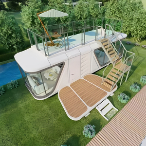 Cápsula desmontable Cabina de manzana Casa prefabricada modular Jardín Maravilloso Mini casas Villas Kit de casas pequeñas - Product Image 1