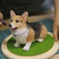 Figurine d'animal de compagnie en peluche super douce personnalisée, photo, sculpture réaliste de chien ou de chat faite à la main, décoration de maison personnalisée, souvenir, cadeau