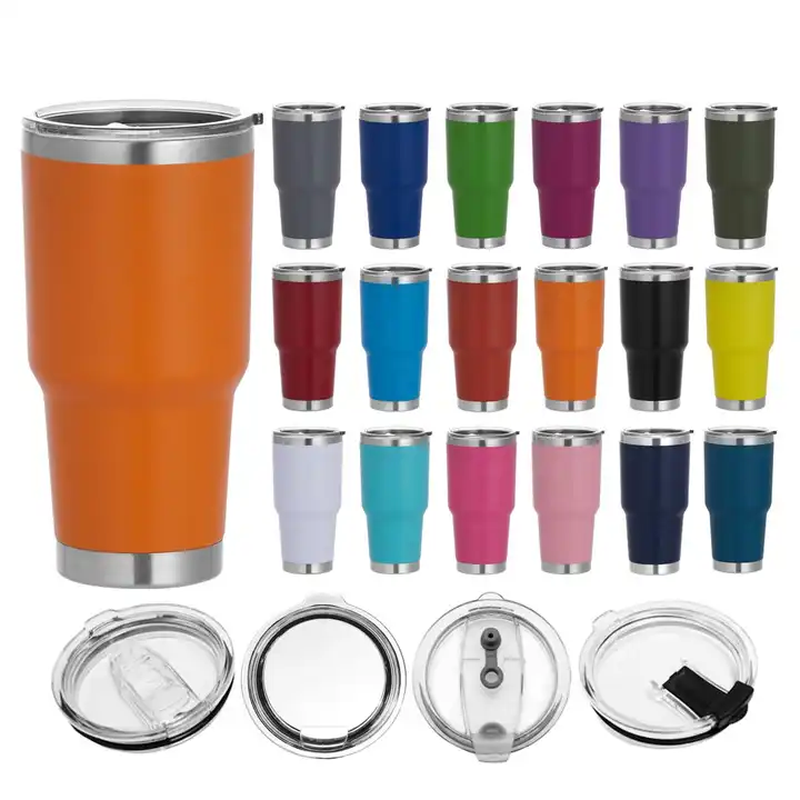 30oz Stainless Steel Insulated Tumbler Double Wall Vacuum coffee cup US  Seller