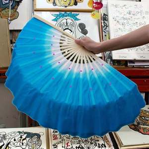 Éventail de Kung Fu 31 cm de haute qualité en bambou et soie chinoise, idéal pour la danse, la santé, les fêtes, cadeau écologique - Grande Vente - Product Image 5