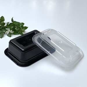 Conteneur de stockage rectangulaire en plastique durable de 12 oz, compatible micro-ondes, avec couvercle transparent anti-fuite, boîte alimentaire, vaisselle - Product Image 6