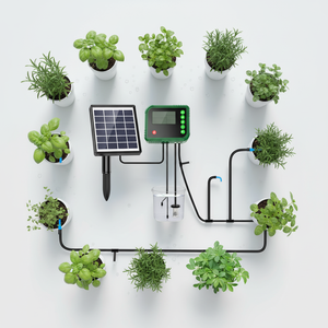 Sistema de Riego por Goteo Automático con Energía Solar de 15 Metros, Kit de Riego Inteligente con Temporizador para Balcón, Invernadero y Plantas en Maceta - Product Image 2