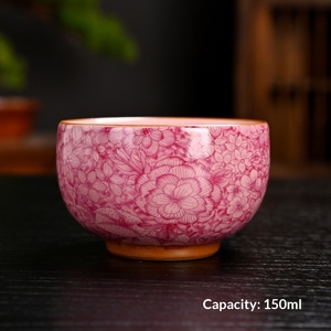 Tazza da tè cinese in ceramica con smalto craquelé, stile Ru Kiln, per maestri Gongfu e ospiti, souvenir per la preparazione del tè - Product Image 4