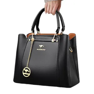 new design black non-genuine leather tote bags women handbags whole sale mk bags for women