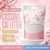 Pasir Kucing Berbasis Tumbuhan 99% Bebas Debu, Cepat Menggumpal, Daya Serap Air Tinggi, Penghilang Bau, Biodegradable, dan Dapat Dibuang di Toilet