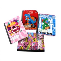 Carnet d'écriture personnalisé Henry avec logo, design de dessin animé, couverture rigide, reliure cousue, cahiers d'exercices pour étudiants, 100 feuilles, vente en gros