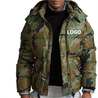 Blouson en duvet avec logo personnalisé pour hommes Blouson à capuche brillant Blouson d'aviateur grande taille pour hommes