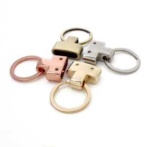 Accessori per borsa artigianale all'ingrosso con Logo portachiavi con supporto per cintura con fibbia a campana in pelle artigianale in metallo portachiavi - Product Image 4