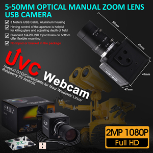 Webcam PC ELP 1080P 60fps, Zoom 10x, cảm biến CMOS OV4689, Camera video kỹ thuật số mini USB Full HD 1920x1080, tốc độ quay 260fps - Product Image 4