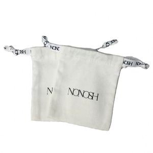Customized Natural Color Packaging <b>Pouch</b> Reusable Eco Friendly Muslin Calico Canvas Cotton <b>Drawstring</b> <b>Pouch</b> for Jewelry - Product Image 1