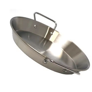 Sartén Redonda <span class=keywords><strong>para</strong></span> Cocina al Aire Libre, Sartén <span class=keywords><strong>para</strong></span> Freír, Parrilla Española <span class=keywords><strong>para</strong></span> Mariscos, Sartén <span class=keywords><strong>para</strong></span> <span class=keywords><strong>Paella</strong></span> de Acero Inoxidable - Product Image 3